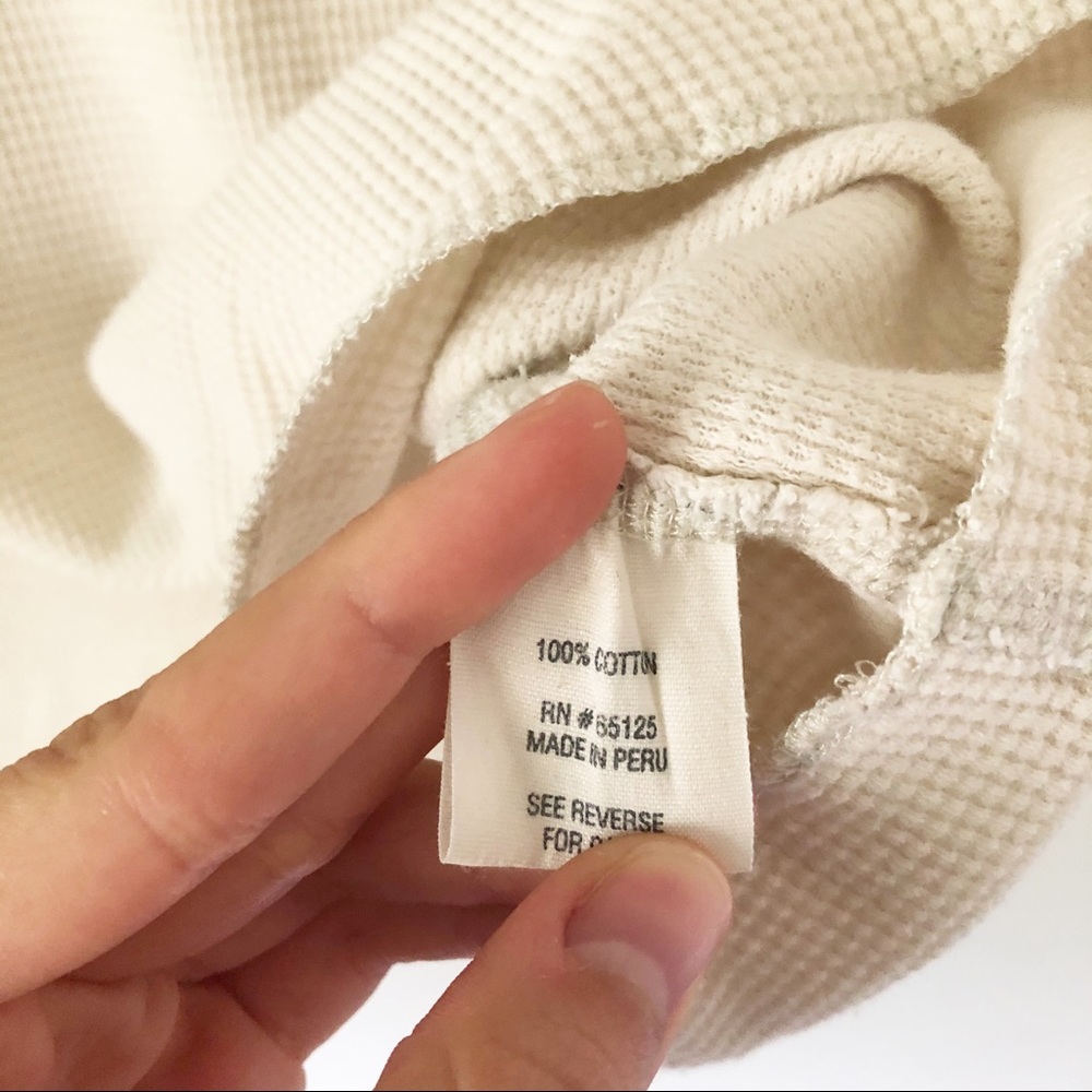 Penn State Retro Long Sleeve Cream Thermal Top - Picture 4 of 6